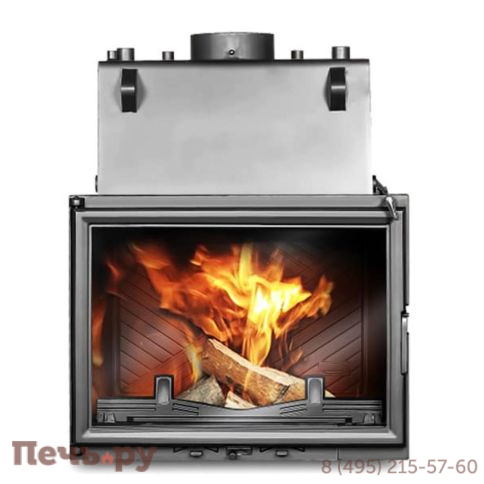 Каминная чугунная топка Kaw-Met W11 CO с водным контуром фото 3