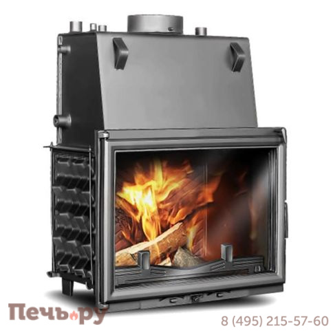 Каминная чугунная топка Kaw-Met W11 CO с водным контуром фото 4