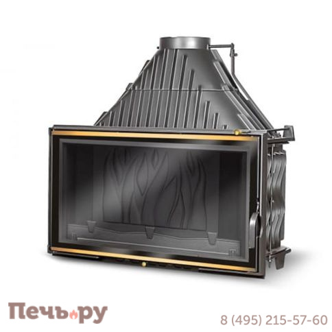Каминная чугунная топка Kaw-Met W12 19,4 кВт фото 10