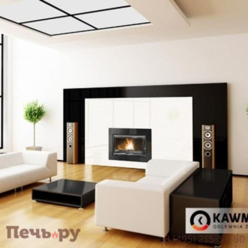 Каминная чугунная топка Kaw-Met W12 19,4 кВт фото 3