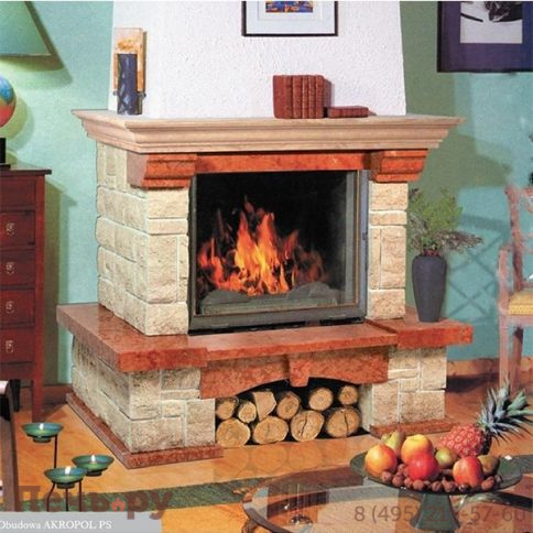 Каминная облицовка Bella Italia Akropol 800 пристенная фото 2