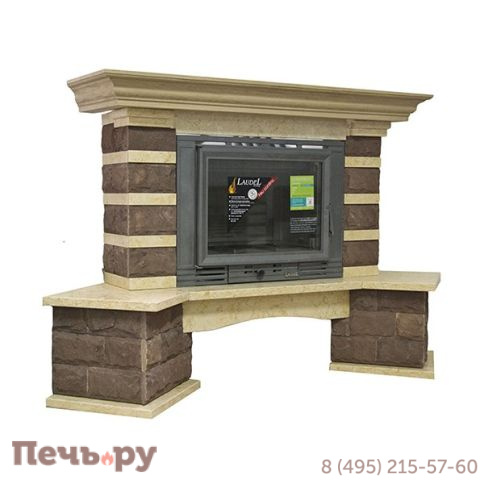 Каминная облицовка Bella Italia Anna 700 угловая фото