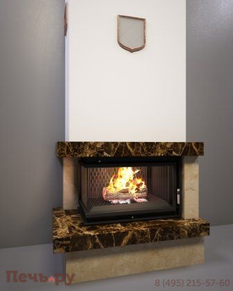 Каминная облицовка FireBird Ладога (для топки Oliwia/LP/BS) (угловое стекло слева-справа) фото