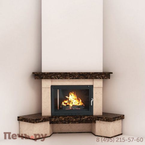 Каминная облицовка FireBird Селигер угловой (для топок Eryk700) фото