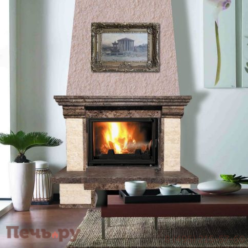 Каминная облицовка MadeIra Crocus Emperador мраморная балка фото