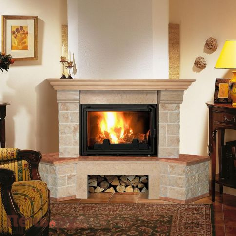 Каминная облицовка MadeIra Crocus Rosso мраморная балка фото