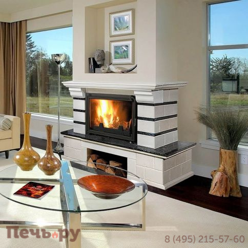 Каминная облицовка Madeira Daniella Dark Chokolate деревянная балка фото