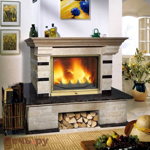 Каминная облицовка MadeIra Darina Emperador (Rosso) мраморная балка фото