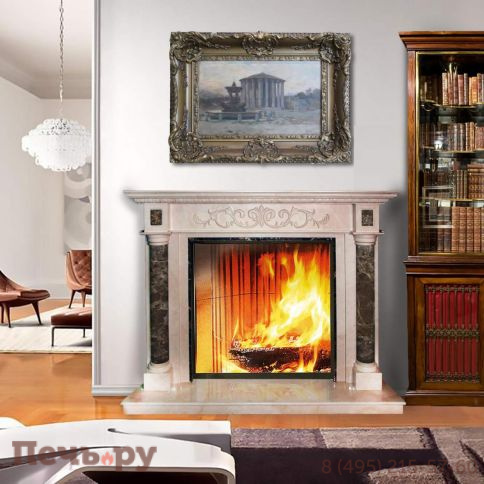 Каминная облицовка Madeira Harmony crema marfil/emperador фото 2