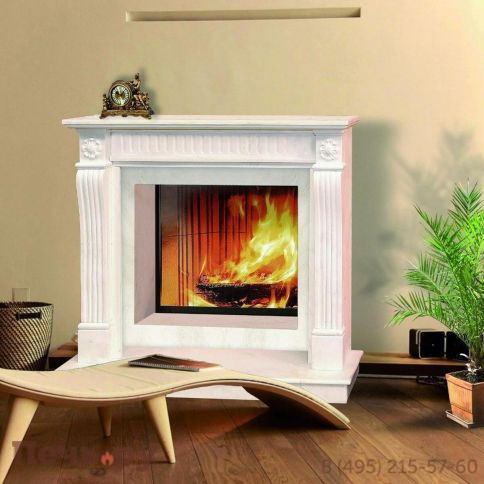 Каминная облицовка Madeira Vesta bianco portugallo фото