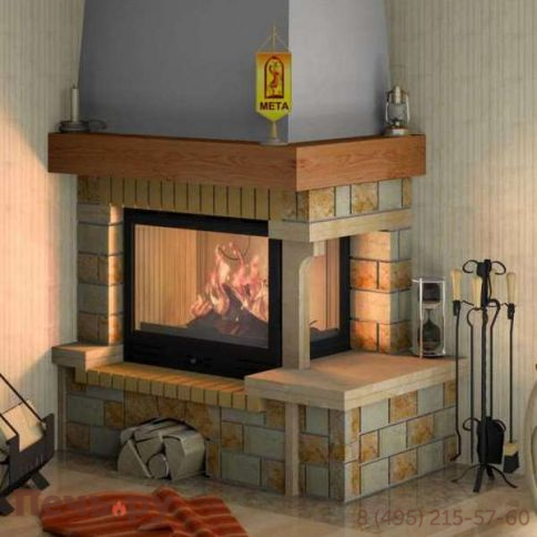 Каминная облицовка Мета Оракул 715 правая/левая фото