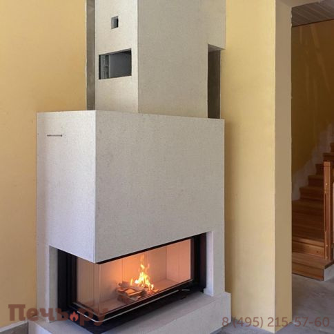 Каминная топка Brunner Architektur-Kamin Eck 45/101/40 с цельногнутым стеклом фото 2