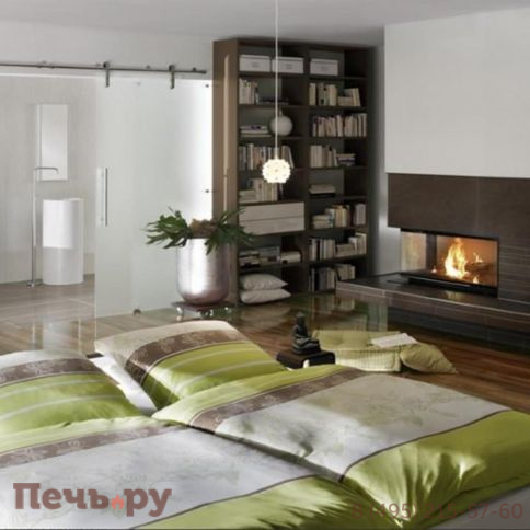 Каминная топка Brunner Architektur-Kamin Eck 45/101/40 с цельногнутым стеклом фото 4