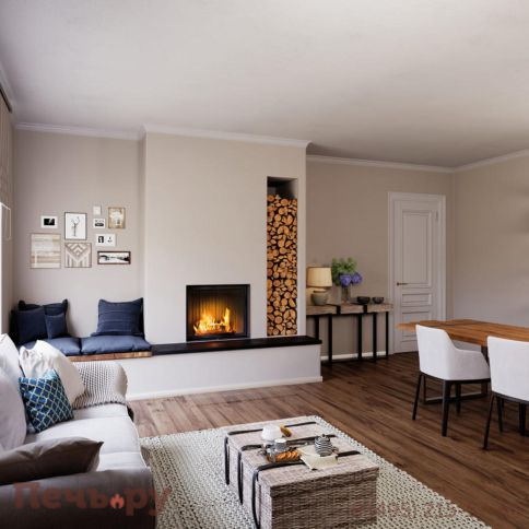 Каминная топка Brunner Stil-Kamin Tunnel 62/76 с подъемом/без подъема фото 6