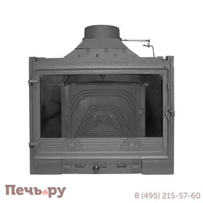 Каминная топка Diffusion В1/0.2, с двойным дожигом, с шибером фото