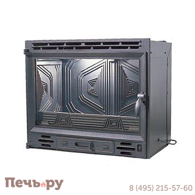 Каминная топка Diffusion В5.2, с шибером, с разводкой тепла, без вентиляторов фото