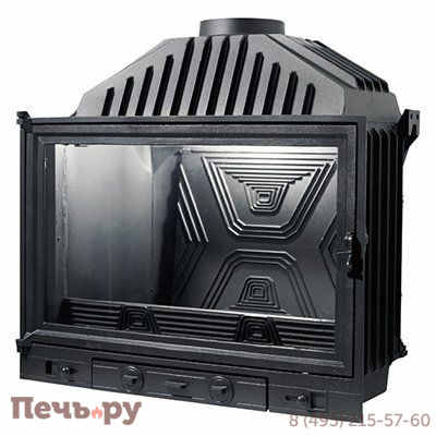 Каминная топка Diffusion В6.2, с двойным дожигом, с шибером фото