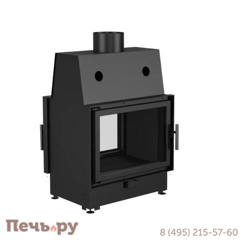 Каминная топка Echa Tech ECT Double 70x51/V 13 кВт, 700/510, туннель, футеровка чугун изображение 4 Каминная топка Echa Tech ECT Double 70x51/V 13 кВт, 700/510, туннель, футеровка чугун фото 4