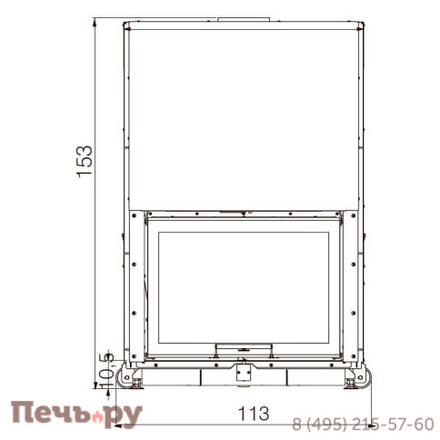 Каминная топка EdilKamin Windo 90 N фото 4