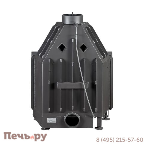 Каминная топка ЭкоКамин Альфа 800B с черным шамотом фото 12