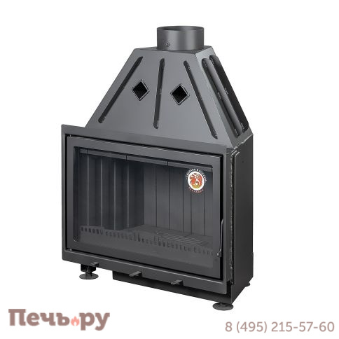 Каминная топка ЭкоКамин Альфа 800B с черным шамотом фото 5