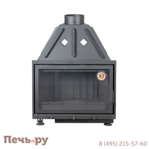 Каминная топка ЭкоКамин Альфа 800B с черным шамотом фото 8