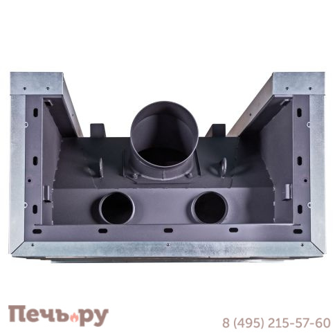 Каминная топка ЭкоКамин Дельта 1000 Р три стекла подовое горение принтинг фото 9