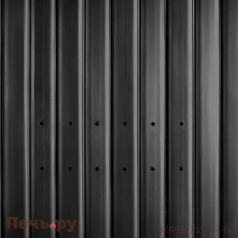 Каминная топка ЭкоКамин Дельта 1200х800х450 РB три стекла подовая, черный шамот фото 11