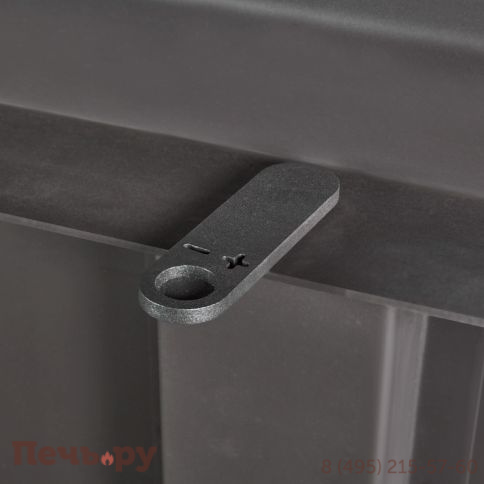 Каминная топка ЭкоКамин Дельта 1200х800х450 РB три стекла подовая, черный шамот фото 9