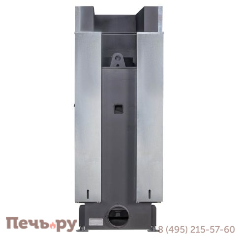 Каминная топка ЭкоКамин Дельта 900 PB три стекла подовое горение принтинг черный шамот фото 10