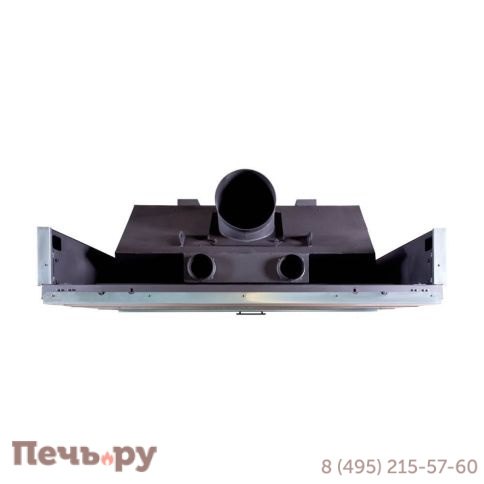 Каминная топка ЭкоКамин Вега 1600 В чёрный шамот подовое горение фото 6