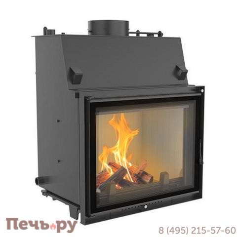 Каминная топка Kratki Amelia/PW/30/W/Deco, змеевик фото