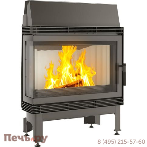 Каминная топка Kratki Blanka 670/570/L/BS (угловое стекло слева) фото