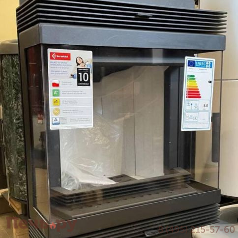 Каминная топка Kratki Blanka 670/570/LP/BS (угловое стекло слева-справа) фото 2