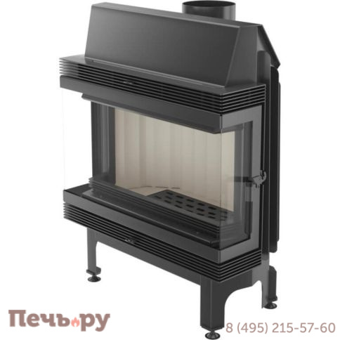 Каминная топка Kratki Blanka 670/570/LP/BS (угловое стекло слева-справа) фото 5