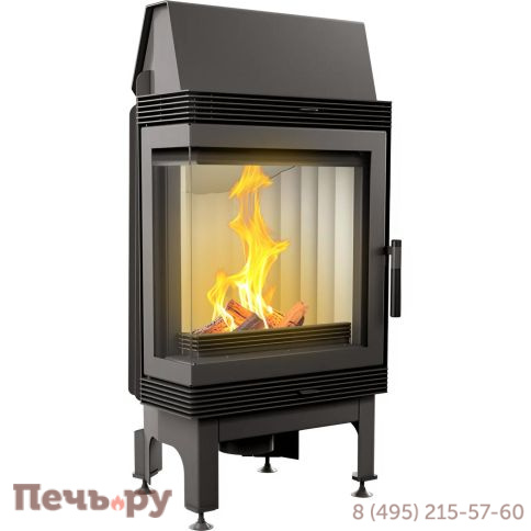 Каминная топка Kratki Blanka/L/BS (угловое стекло слева) фото