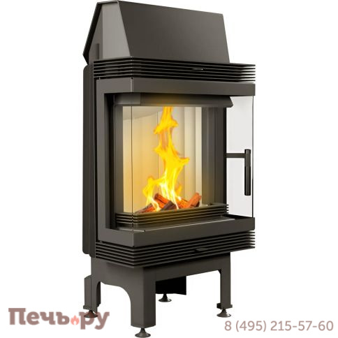 Каминная топка Kratki Blanka/LP/BS (угловое стекло слева-справа) фото