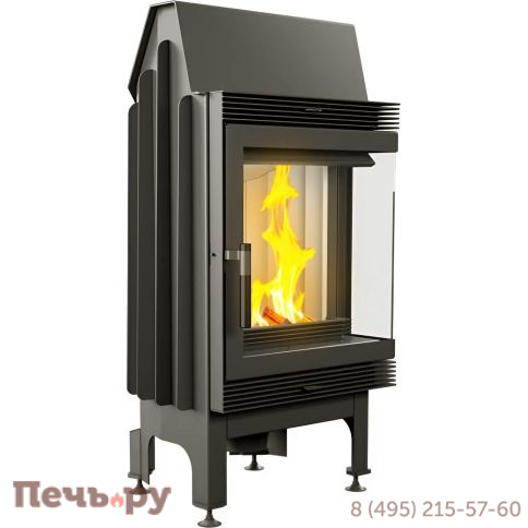 Каминная топка Kratki Blanka/P/BS (угловое стекло справа) фото