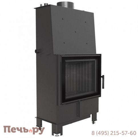 Каминная топка Kratki Lucy/PW/12/W двойное стекло, с водяным контуром фото 4