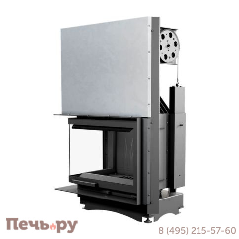 Каминная топка Kratki Maja/L/BS/G (угловое стекло слева, гильотина) фото 5