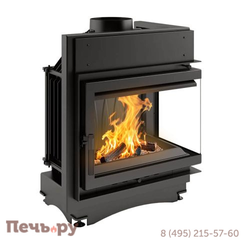 Каминная топка Kratki Maja/P/BS (угловое стекло справа) фото