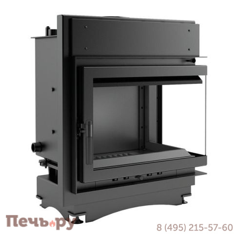 Каминная топка Kratki Maja/PW/BL/12/BS/W (угловое стекло слева/справа, змеевик) фото 5