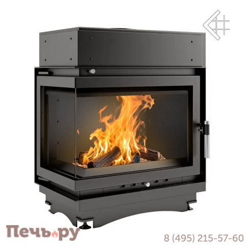 Каминная топка Kratki Maja/PW/BL/12/BS/W (угловое стекло слева/справа, змеевик) фото