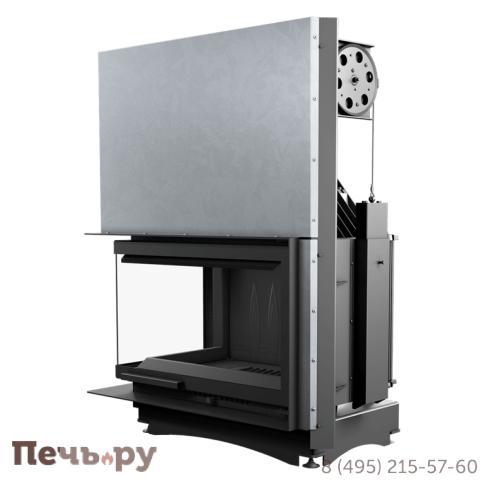 Каминная топка Kratki Oliwia/L/BS/G (угловое стекло слева, гильотина) фото 6