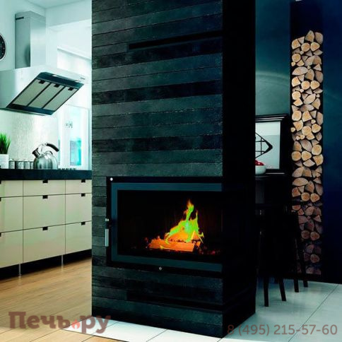 Каминная топка Kratki Oliwia/P/BS (угловое стекло справа) фото 2