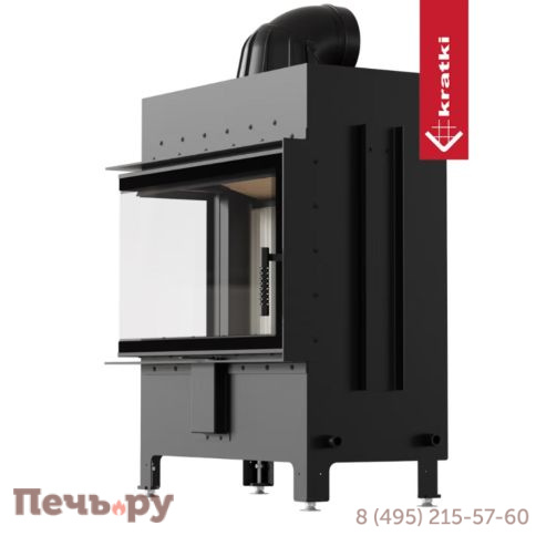Каминная топка Kratki Pro Lucy/14/New угловое стекло фото 13