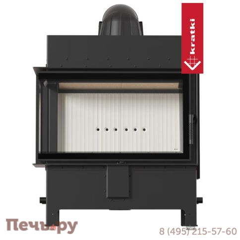 Каминная топка Kratki Pro Lucy/14/New угловое стекло фото 14