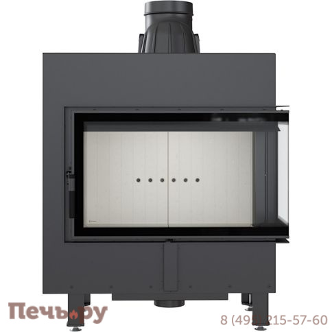 Каминная топка Kratki Pro Lucy/14/P/BS, Г-образное стекло справа фото 3