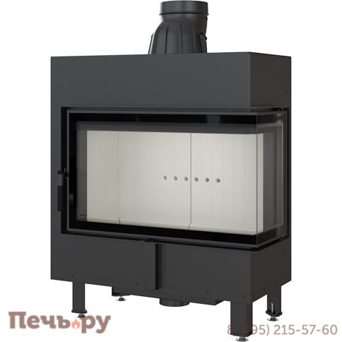 Каминная топка Kratki Pro Lucy/14/P/BS, Г-образное стекло справа фото 5