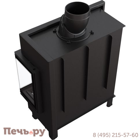 Каминная топка Kratki Pro Lucy/14/P/BS, Г-образное стекло справа фото 6
